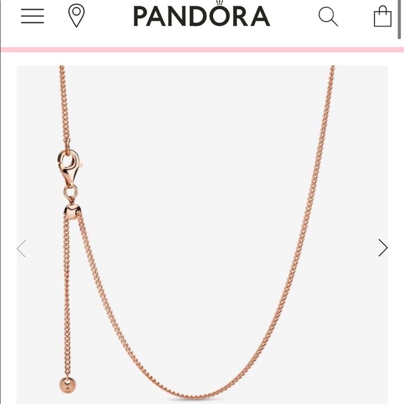 PANDORA- Adjustable chain and charm - Picture 2 of 5